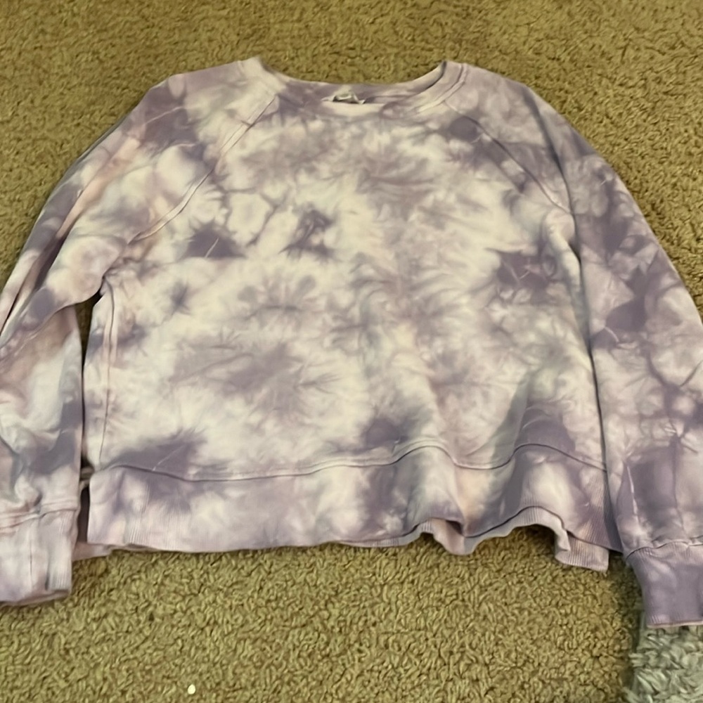 Purple tie dye sweatshirt!